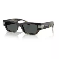 Versace moteriški akiniai nuo saulės VE4465-545687, juodas rėmelis, tamsiai pilki stiklai, 54 mm