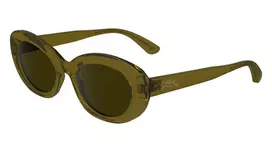 Longchamp LO756S moteriški kvadratiniai akiniai nuo saulės, Havana rėmelis, rudi gradientiniai stiklai, 50/21/140 mm LO756S5021200