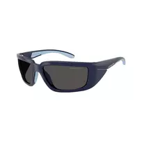 Arnette AN4355-275987 vyriški stačiakampiai akiniai nuo saulės, matiniai juodi rėmeliai, pilki lęšiai, 62-16-125 mm