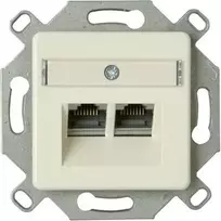 HEINRICH KOPP Cat.6a ekranuotas RJ45 tinklo lizdo įdėklas, aliuminis, 1 prievadas, LSA 920100004