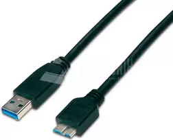 Wirewin USB 3.0 A-MB MM 0.5 SW - 0,5 m USB-A į Micro-B kabelis, juodas