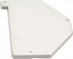 Wirewin WKS DIN Rail Cover Right - plastikinis dangtelis Keystone DIN bėgių laikikliui, šviesiai pilkas