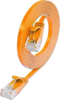 Wirewin Triotronik PKW-SLIM-KAT6 3.0 OR Cat6 U/UTP plonas Ethernet tinklo kabelis, RJ-45 male to male, 3m, oranžinis