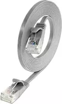 Wirewin Triotronik Cat6 U/UTP tinklo pataisos kabelis, 0,5 m, RJ45 male to male, pilkas PKW-SLIM-KAT6 0.5