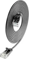 Wirewin SLIM CAT6A 10 Gigabit plonas tinklo kabelis, U/UTP, 3,6 mm skersmens, juodas, 1,5 m SLIM-L-UU-K6A 1.5 BK