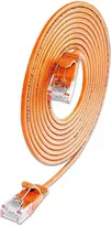 Wirewin SLIM CAT6A 10 Gigabit šviesus tinklo kabelis apvalus, U/UTP, Ø 3.6 mm, oranžinis (SLIM-L-UU-K6A 5.0 OR)