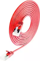 Wirewin Light tinklo kabelis U/FTP Cat 6a raudonas 0,1m plonas lankstus PoE PKW-LIGHT-STP-K6A 0.1 RT