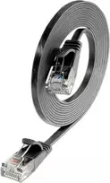 Wirewin Cat.6 Slim U/UTP tinklo kabelis, 2 m, juodas (PKW-SLIM-KAT6 2.0 SW)