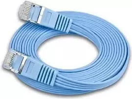 Wirewin Triotronik 0,15 m Cat6 U/FTP plonas Ethernet tinklo kabelis, RJ45 male to male, mėlynas PKW-STP-SLIM-KAT6 0.15 BL