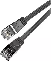 Wirewin Cat6 U/FTP plonas Ethernet tinklo kabelis, RJ45 male to male, 0,25 m, juodas PKW-STP-SLIM-KAT6 0.25 SW