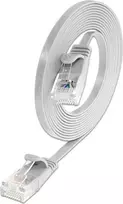 Wirewin Cat.6 U/UTP plonas Ethernet tinklo kabelis, RJ45, 0,25 m, baltas PKW-SLIM-KAT6 0.25 WS