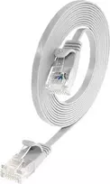 Wirewin Triotronik PKW-SLIM-KAT6 1.5 WS Cat6 U/UTP plonas Ethernet tinklo kabelis, RJ-45 vyriškas-vyriškas, baltas, 1,5 m