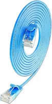 Wirewin SLIM Cat6a 10 Gigabit U/UTP tinklo kabelis, 0,15 m, mėlynas SLIM-L-UU-K6A 0.15 BL