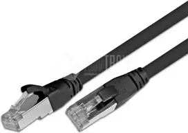 Wirewin Cat.5e F/UTP 1,5 m tinklo kabelis, RJ45, juodas PKW-STP-K5E 1.5 SW