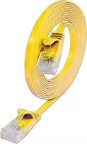 Wirewin Triotronik Cat6 U/UTP tinklo kabelis, 3m, RJ45 male to male, geltonas PKW-SLIM-KAT6 3.0 GE