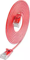 Wirewin SLIM-L-UU-K6A 1,5 m raudonas Cat6a U/UTP plonas Ethernet tinklo kabelis, 10Gbps