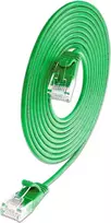 Wirewin SLIM Cat6A 10 gigabitų plonas tinklo kabelis, U/UTP, 3,6 mm, žalias, 1 m SLIM-L-UU-K6A 1.0 GN