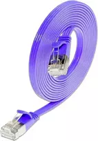 Wirewin Triotronik Cat6 U/FTP plonas Ethernet tinklo kabelis, 2m, RJ45 male to male, varis, violetinės spalvos PKW-STP-SLIM-KAT6 2.0 VT