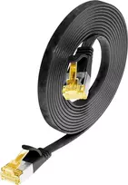 Wirewin Cat6a U/FTP plonas Ethernet tinklo kabelis, 0,1 m, juodas PKW-STP-SLIM-K6A 0.1 SW
