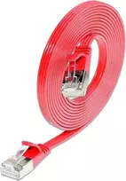 Wirewin Triotronik 0,15 m Cat6 U/FTP plonas Ethernet tinklo kabelis, raudonas PKW-STP-SLIM-KAT6 0.15 RT