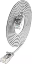 Wirewin SLIM KAT6A 10 Gigabit šviesus prailginimo kabelis apvalus, U/UTP, Ø 3.6 mm, pilkas (SLIM-L-UU-K6A 1.5)