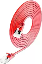 Wirewin SLIM KAT6A 10 Gigabit šviesus tinklo kabelis, U/FTP, 3,8mm, raudonas, 0,15m PKW-LIGHT-STP-K6A 0.15 RT