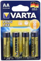 VARTA Longlife AA šarminės baterijos 1,5V 2750mAh, 4 vnt. (04106110414)