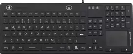 Renkforce IP68 pramoninė USB klaviatūra su jutikline paviršiaus zona, juoda (iM-IKB110-BK)