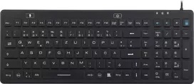 Renkforce IP68 Pramoninis USB Klaviatūra Juoda Apsaugota nuo Išsiliejimo Apsaugota nuo Dulkių (iM-IKB106-BK)