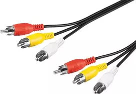 Wentronic AVK 354-300 3,0 m 3x RCA kištukas - 3x RCA kištukas AV kabelis - juodas 50382