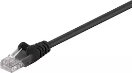 Wentronic Goobay CAT 5e tinklo kabelis, U/UTP, juodas, 5 m - CCA varis-aliuminis (68651)