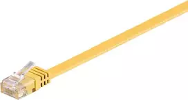 Wentronic RJ45 CAT6 0,5 m tinklo kabelis, U/UTP, geltonas 96396