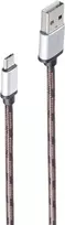 shiverpeaks BS14-50079 USB 2.0 laidas, USB-A į Micro-USB B, 0,9 m, rudos spalvos