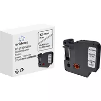 RENKFORCE RF-LT-D45010 suderinama DYMO D1 etikečių juosta 12mm permatoma juoda 7m RF-6027820