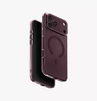 UNIQ Airsuit MagClick įkrovimo dėklas iPhone 18 Pro Max / 17 Pro Max - Burgundijos spalvos