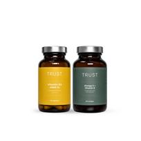 Rinkinys: TRUST Vitaminas D+K1+K2 + Omega-3 + Vitaminas E