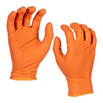 Vienkartinės nitrilinės pirštinės oranžinės 10/XL dydis 50vnt.