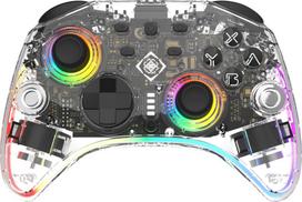 No Name Deltaco Gaming GAM-198-T Gaming Controller Transparent Bluetooth/USB Gamepad Nintendo Switch, Nintendo Switch 2, Nintendo Switch OLED, Android, PC