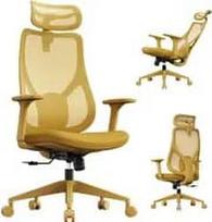 No Name SENSE7 Moyo żółty / Fotel ergonomiczny biurowy / nośność 150 kg