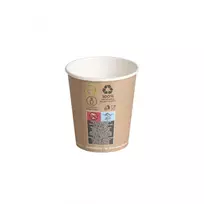 Vienkartiniai popieriniai puodeliai Green Leaf, 200/280 ml, 50 vnt