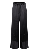 Topshop - Tsardo Satin Tie Waist Trouser Wvn - Plačios kelnės - Pilka