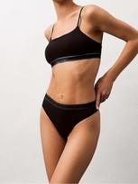 CALVIN KLEIN UNDERWEAR Moteriškos kelnaitės su juostele, THONG