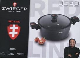 Zwieger Red Line puodas 24cm, 4l su nelipnia danga