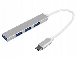 Usb-c 3.0 Hub: 4 prievadai (3x Usb 2.0, 1x Usb 3.0)