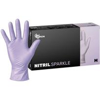 Espeon Nitril Sparkle Pearlescent Violet nitrilinės pirštinės (be pudros) dydis M 2x50 vnt.