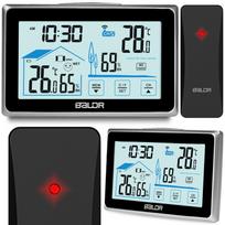 Belaidė meteorologinė stotelė Baldr BD-910 su lauko jutikliu, juoda
