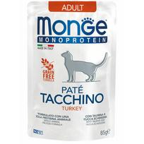 Monge Cat Monoprotein Pouch Adult Pate Turkey 85 g | 17078 | 8009470013734