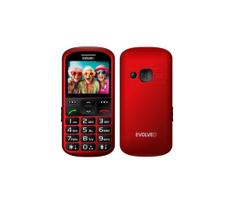 Evolveo - EasyPhone XS, mobilusis telefonas senjorams, raudonas