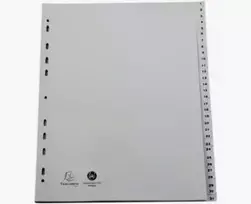 Exacompta 2931E Segtuvas A4 - Pilka - 100% Perdirbtas Polipropilenas - 2 Žiedai 20 mm - Nugarėlė 30 mm - Talpa 180 Lapų