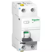 Schneider Electric A9Z21240 Acti9 iID Liekamosios srovės grandinės pertraukiklis (RCCB) 2P 40A 30mA A tipas 220-240V AC IP20 Baltas